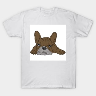 Brown french bulldog T-Shirt